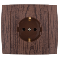 Priza schuko 10A Wenge HAKAN